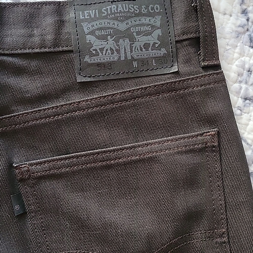 Levi's NWT jeans 513 34x30 chocolate brown/ black